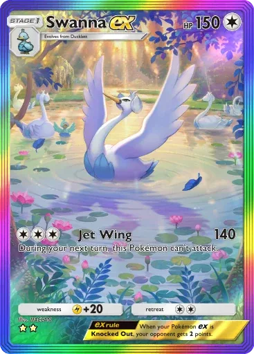 Swanna ex — Special Art Rare, Ruler of the Skies #201