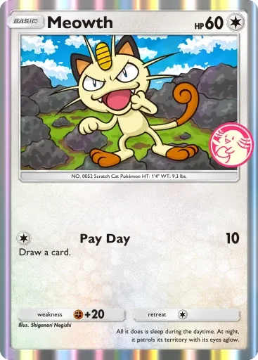 Meowth — Rare, Promo A #012
