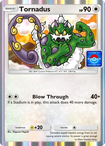 Tornadus — Rare, Promo B #030