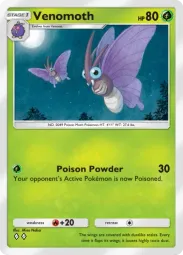 Venomoth — Uncommon, Genetic Apex #017