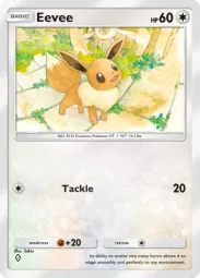 Eevee — Common, Genetic Apex #208