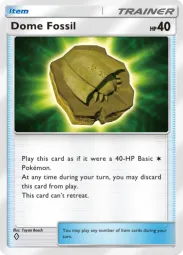 Dome Fossil — Common, Genetic Apex #217