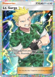 Lt. Surge — Super Rare, Genetic Apex #273