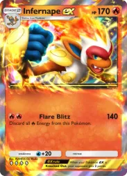 Infernape ex — Double Rare, Space-Time Smackdown #029