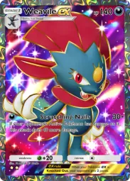 Weavile ex — Super Rare, #186