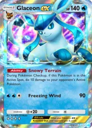 Glaceon ex — Double Rare, Triumphant Light #022