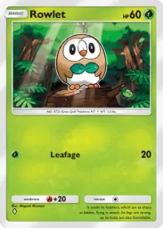 Rowlet — Common, Celestial Guardians #009