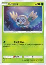 Rowlet — Common, Celestial Guardians #010