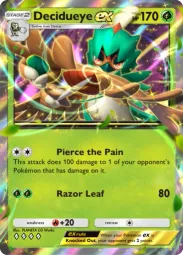 Decidueye ex — Double Rare, Celestial Guardians #012