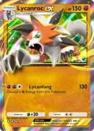 Lycanroc ex — Double Rare, Extradimensional Crisis #033