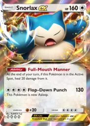 Snorlax ex — Double Rare, Eevee Grove #057