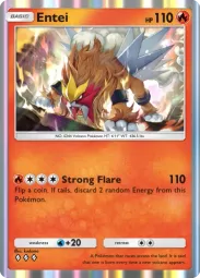 Entei — Rare, Wisdom of Sea and Sky #033