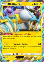 Raikou ex — Double Rare, Secluded Springs #025