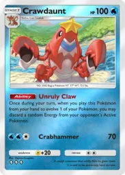 Crawdaunt — Rare, #105