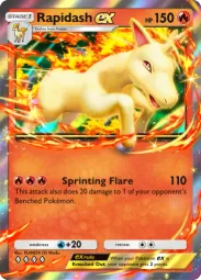 Rapidash ex — Double Rare, Mega Rising #031