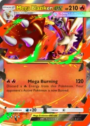 Mega Blaziken ex — Double Rare, Mega Rising #036