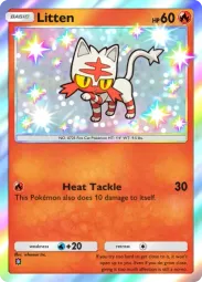 Litten — Shiny, Mega Rising #293