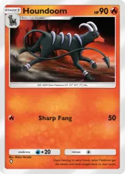 Houndoom — Common, Crimson Blaze #016