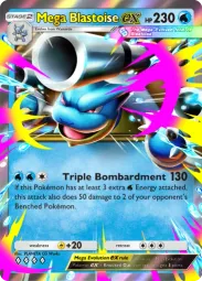 Mega Blastoise ex — Double Rare, Crimson Blaze #020