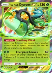 Teal Mask Ogerpon ex — Double Rare, Fantastical Parade #017