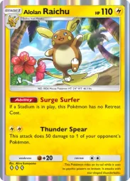 Alolan Raichu — Rare, Fantastical Parade #050