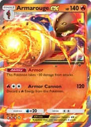 Armarouge ex — Double Rare, Paldean Wonders #020
