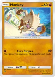 Mankey — Common, Paldean Wonders #055