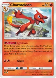 Charmeleon — Uncommon, Mega Shine #008