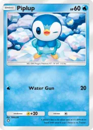 Piplup — Common, Mega Shine #018