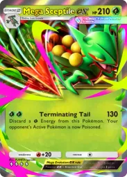Mega Sceptile ex — Double Rare, Pulsing Aura #008
