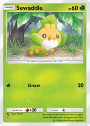 Sewaddle — Common, Pulsing Aura #015