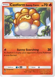 Castform Sunny Form — Common, Pulsing Aura #024