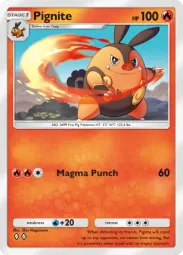 Pignite — Uncommon, Pulsing Aura #027