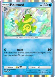 Politoed — Rare, Pulsing Aura #035