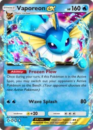 Vaporeon ex — Double Rare, Pulsing Aura #037