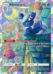 Meowstic — Art Rare, #165