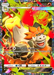 Mega Camerupt ex — Super Rare, #181