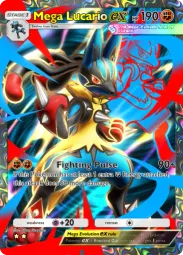 Mega Lucario ex — Super Rare, #184