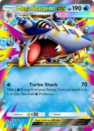 Mega Sharpedo ex — Double Rare, Ruler of the Skies #035