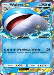 Wailord ex — Double Rare, Ruler of the Skies #037